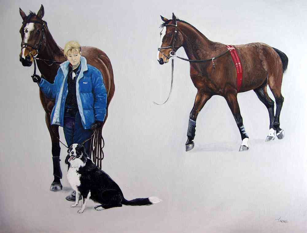 Lesley, Horse and Dog